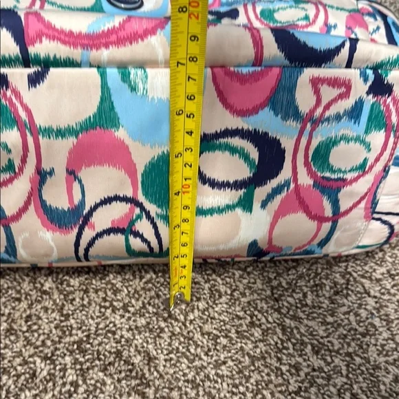 Colorful Patterned Coach Baby Bag